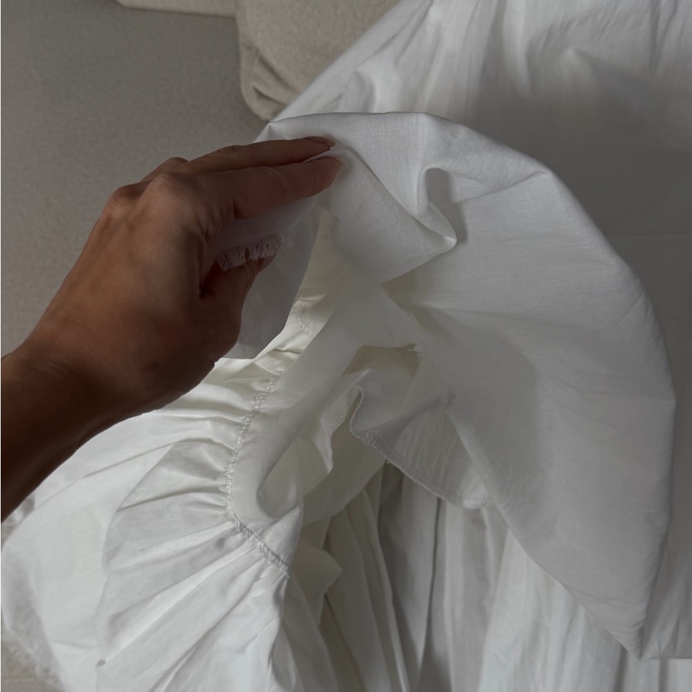 linen White Maxi Skirt - Picture 4 of 4